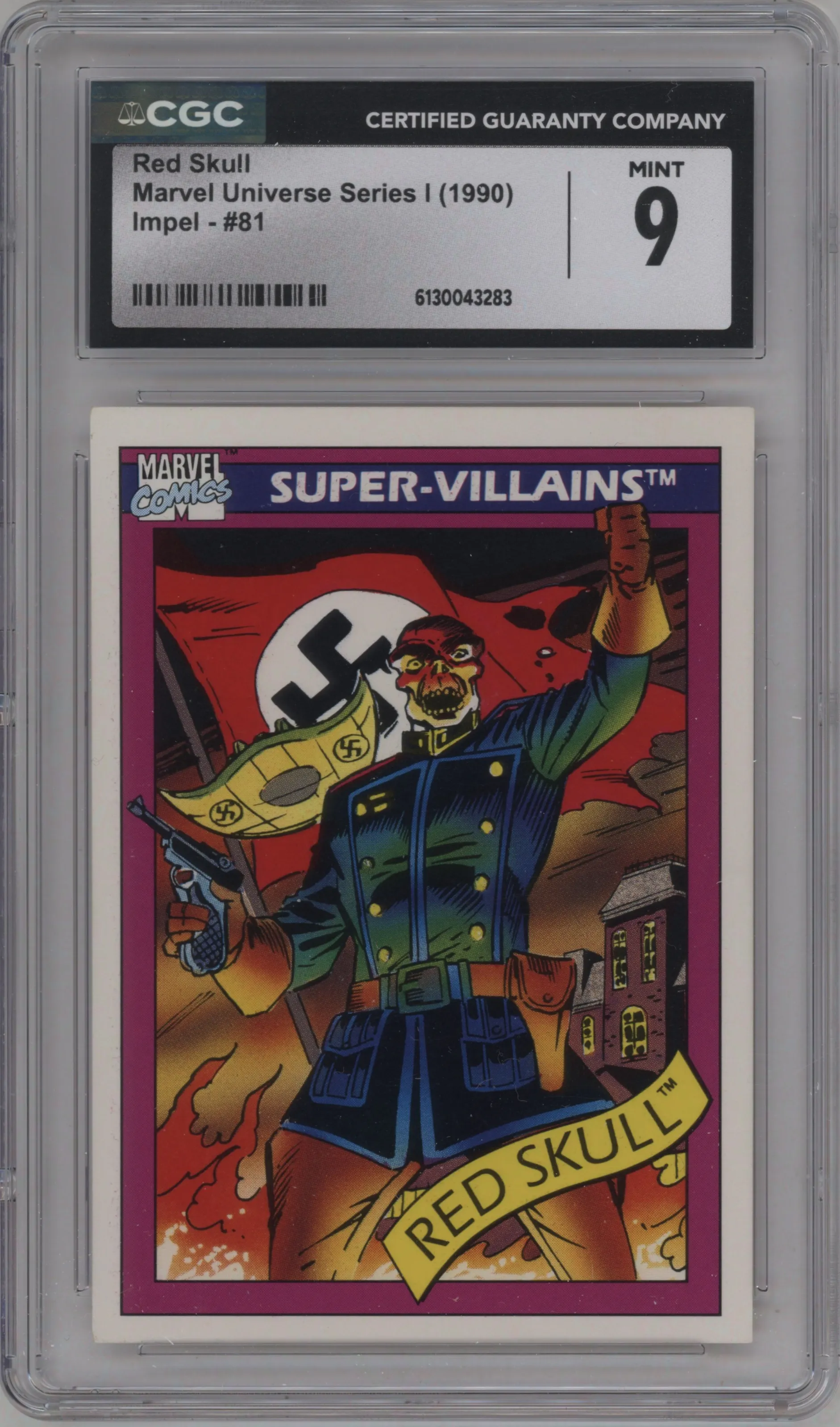 1990 Impel Marvel Universe Red Skull #81 CGC 9