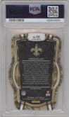 Chris Olave from the 2022 Panini Select set featuring a  Die-Cut Zebra parallel graded by PSA and given an overall grade of 10.