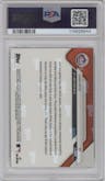 Juan Soto from the 2025 Topps Now set graded by PSA and given an overall grade of 10.