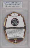 Kawhi Leonard from the 2018-19 Panini Select  set featuring a Die-Cut Purple parallel graded by Beckett and given an overall grade of 9.