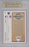 Chipper Jones from the 1991 Upper Deck set graded by Beckett and given an overall grade of 9.5.