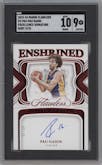 Pau Gasol from the 2023-24 Panini Flawless set featuring a Ruby parallel graded by SGC and given an overall grade of 9.