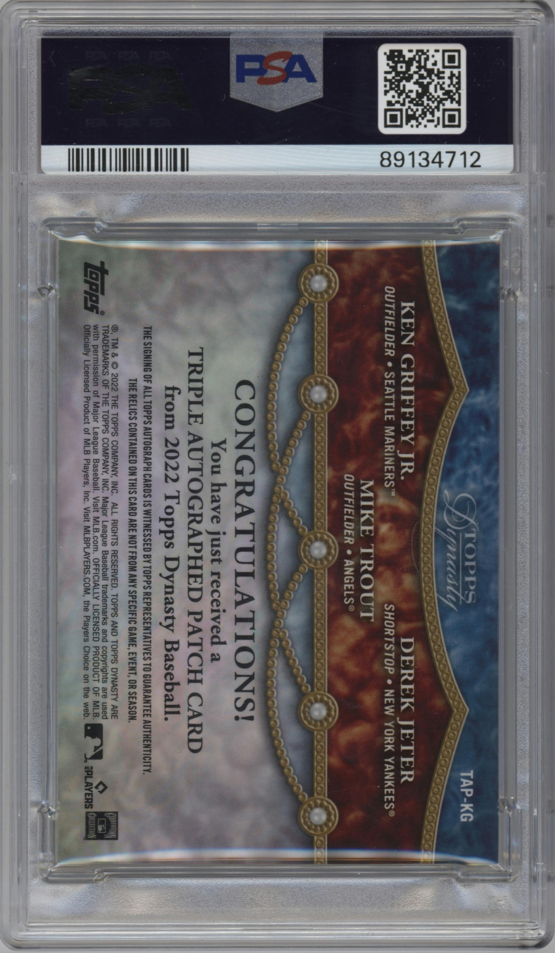 Ken Griffey Jr./Derek Jeter/Mike Trout