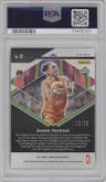 Diana Taurasi from the 2021 Panini Prizm WNBA  set featuring a Mojo Prizm parallel graded by PSA and given an overall grade of 10.
