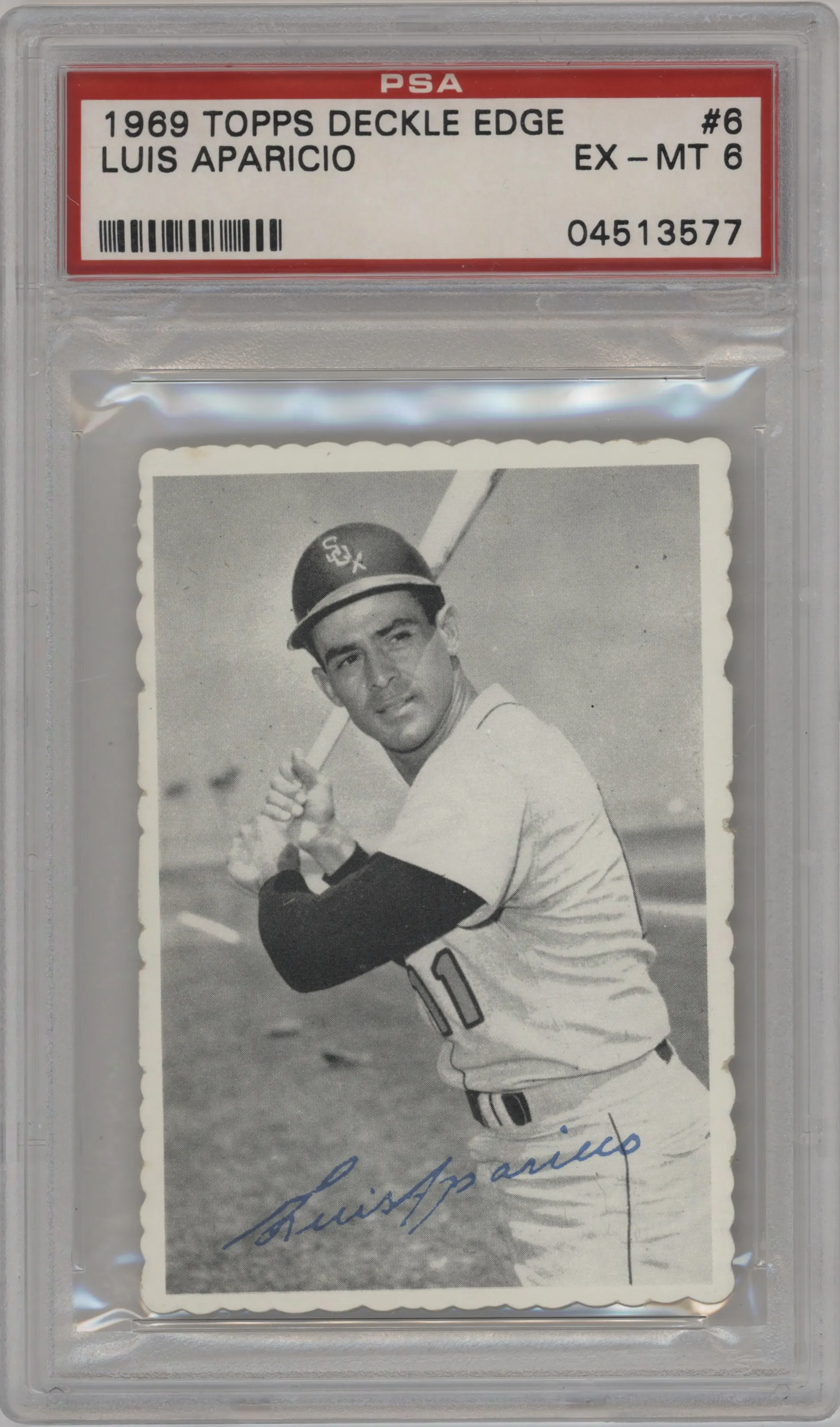 1969 Topps Deckle Edge Luis Aparicio PSA 6