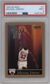 Michael Jordan  from the 1990-91 SkyBox  set graded by PSA and given an overall grade of 9.