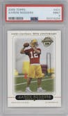 Aaron Rodgers from the 2005 Topps set graded by PSA and given an overall grade of 9.