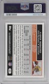 Aaron Rodgers from the 2005 Topps set graded by PSA and given an overall grade of 9.
