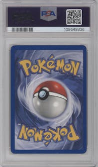 Misty's Seadra from the 2000 Pokemon GH set graded by PSA and given an overall grade of 9.