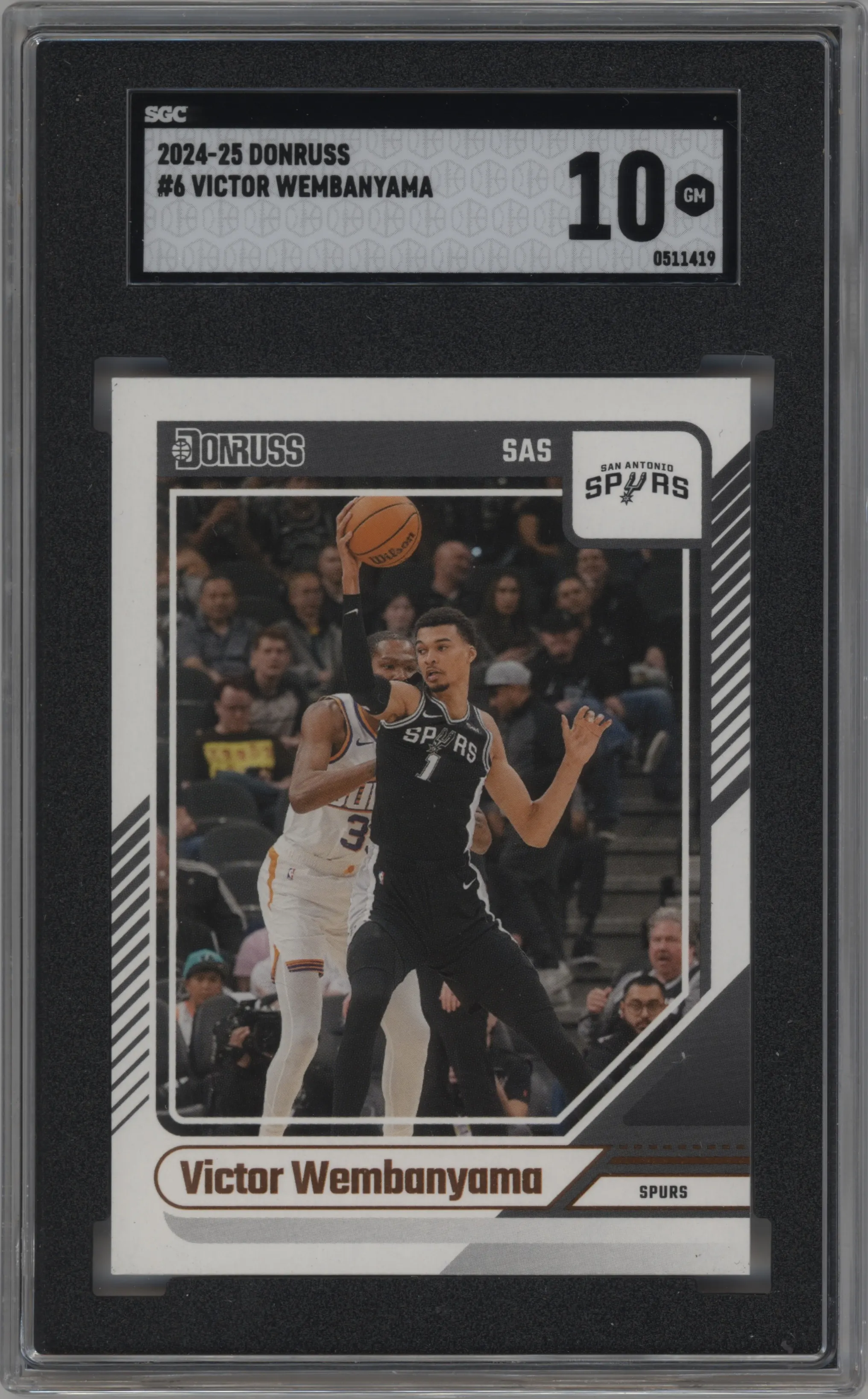 2024 Panini Donruss Victor Wembanyama #6 SGC 10