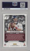 Peyton Manning from the 2013 Panini Prizm set graded by PSA and given an overall grade of 10.