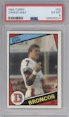 John Elway from the 1984 Topps set graded by PSA and given an overall grade of 6.