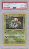 Ivysaur from the 1999 Pokemon set graded by PSA and given an overall grade of 10.
