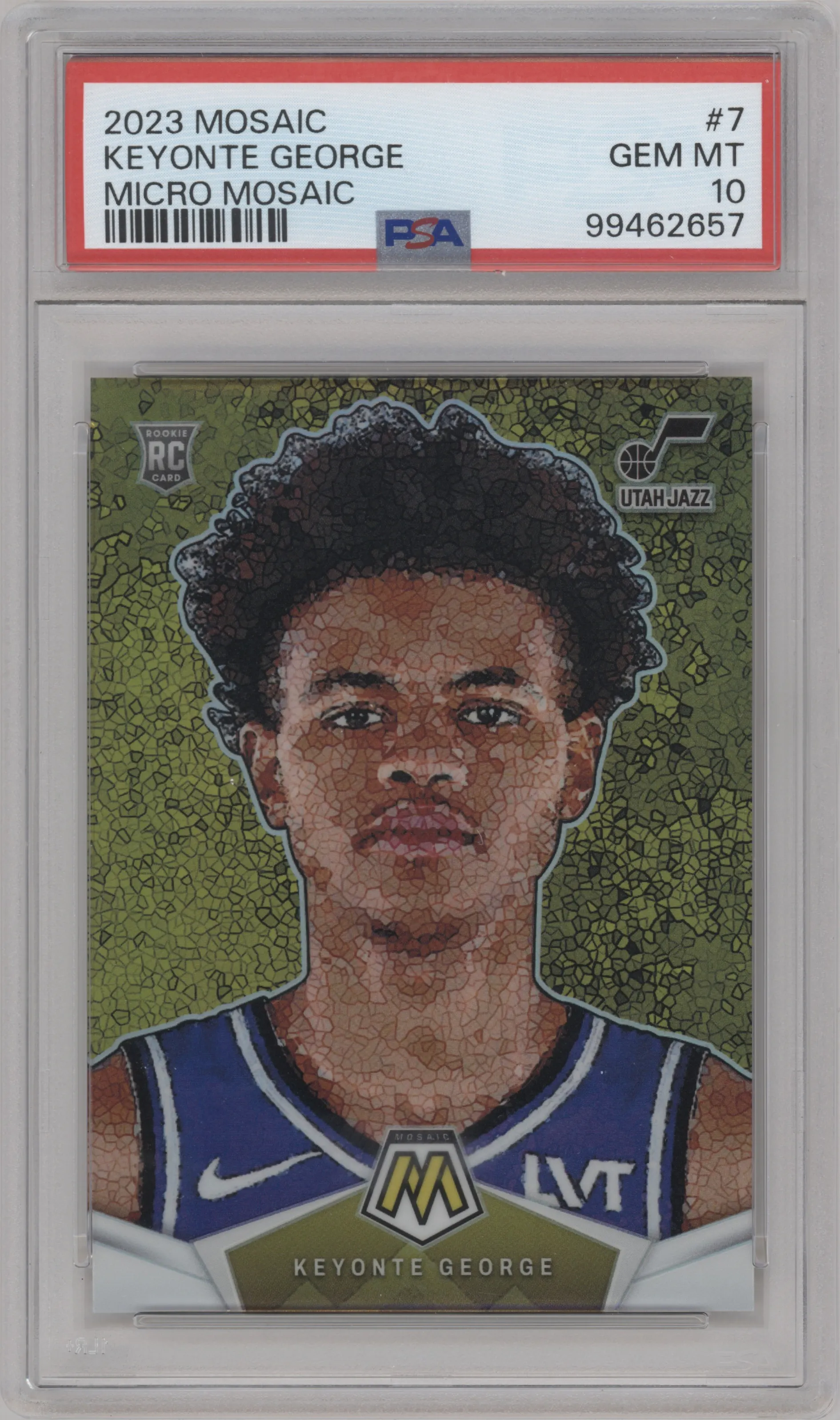 2023 Panini Mosaic Micro Mosaic Keyonte George PSA 10