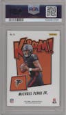 Michael Penix Jr. from the 2024 Panini Absolute set graded by PSA and given an overall grade of 10.