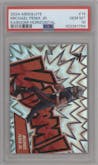 Michael Penix Jr. from the 2024 Panini Absolute set graded by PSA and given an overall grade of 10.