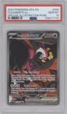 Fezandipiti ex from the 2024 Pokemon SV set graded by PSA and given an overall grade of 10.