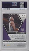 De'Aaron Fox from the 2019-20 Panini Mosaic  set featuring a Genesis parallel graded by PSA and given an overall grade of 10.