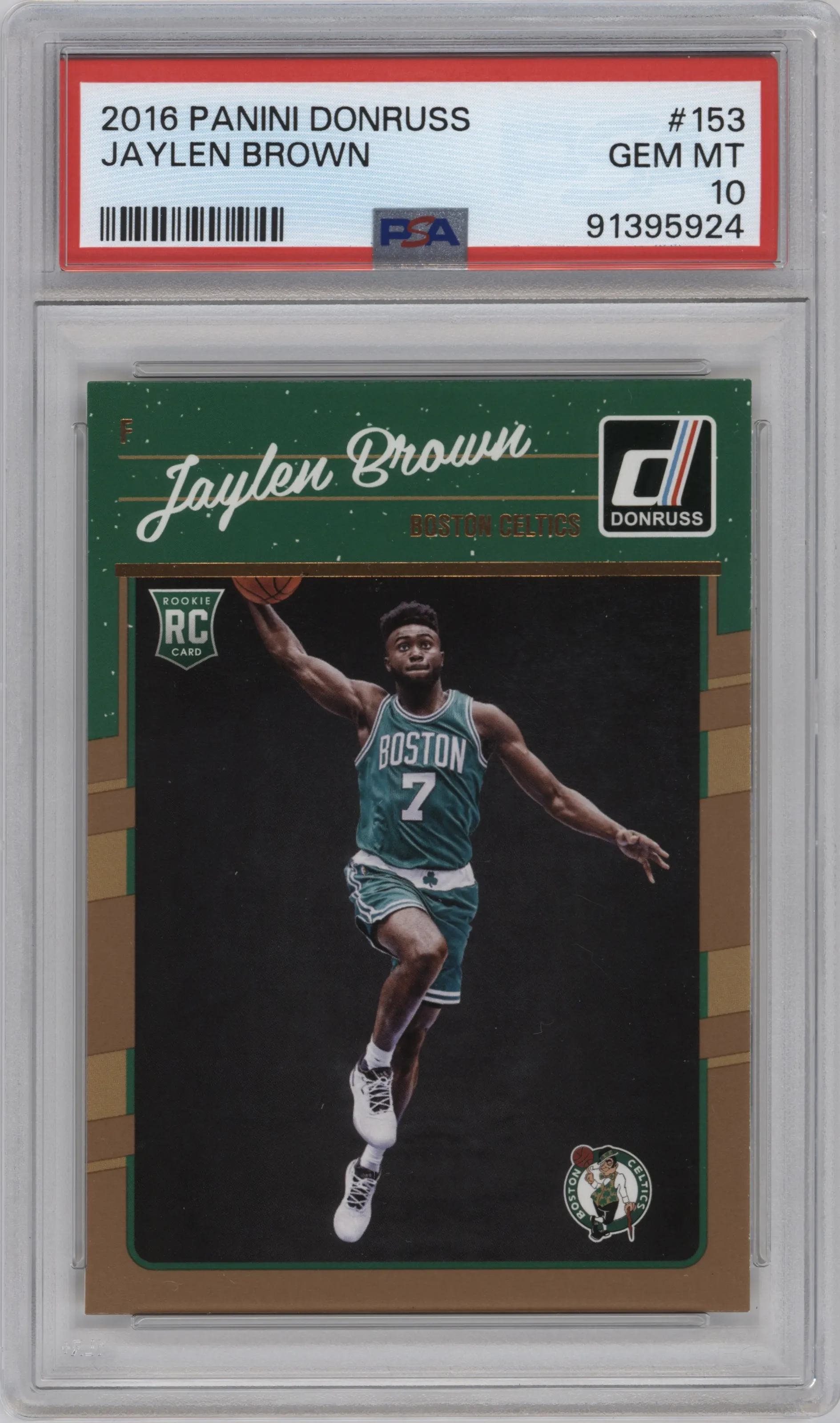 2016 Panini Donruss Jaylen Brown PSA 10