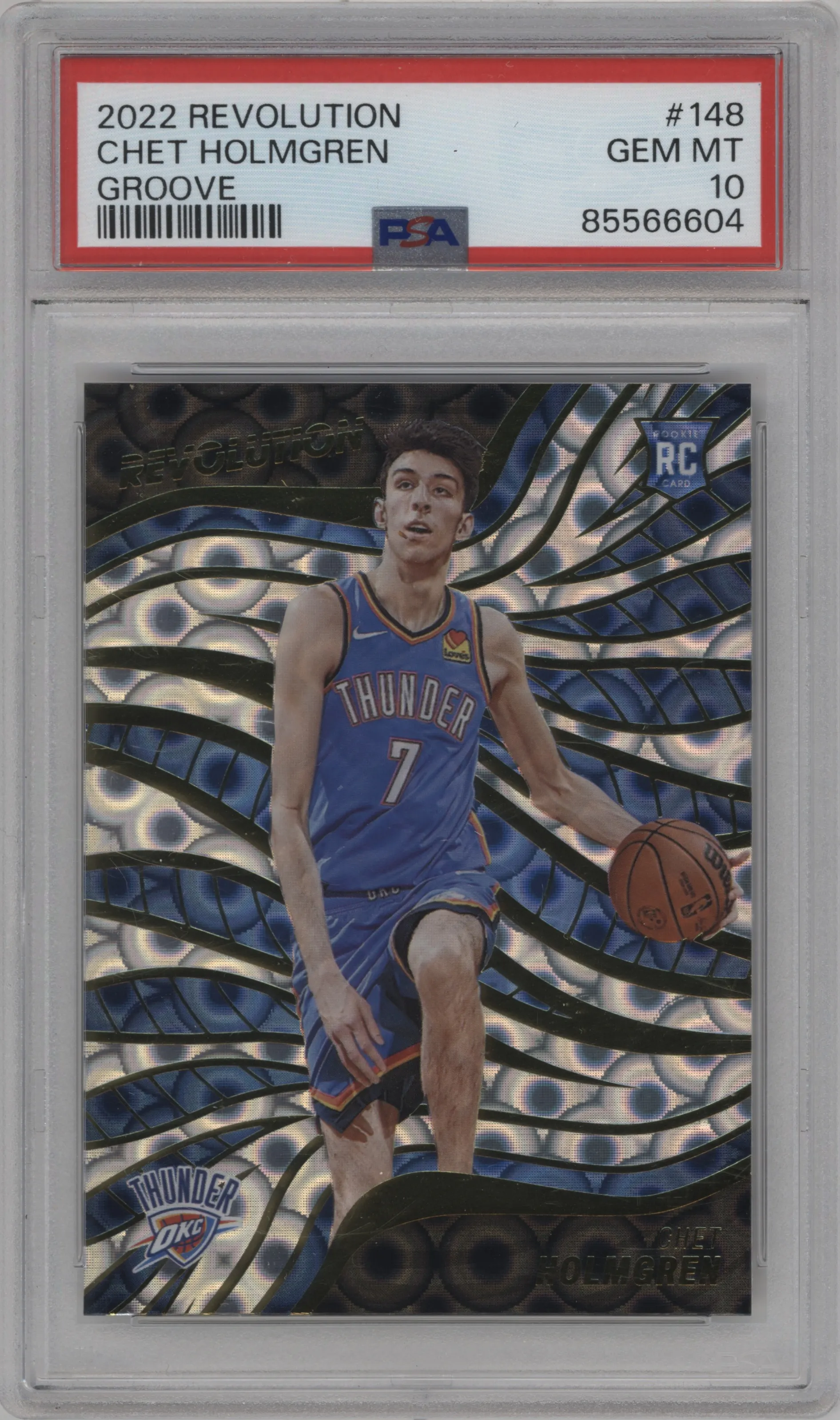 2022 Panini Revolution Chet Holmgren Groove PSA 10