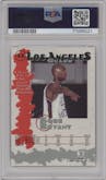 Kobe Bryant  from the 1996-97 Score Board Autographed Collection set graded by PSA and given an overall grade of 9.
