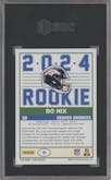 Bo Nix from the 2024 Panini Score set graded by SGC and given an overall grade of 10.