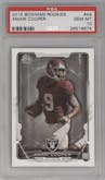 Amari Cooper from the 2015 Bowman set graded by PSA and given an overall grade of 10.