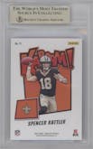 Spencer Rattler from the 2024 Panini Absolute set graded by Beckett and given an overall grade of 9.5.