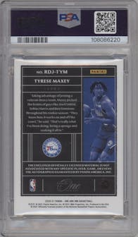Tyrese Maxey from the 2020-21 Panini One and One set graded by PSA and given an overall grade of 9.