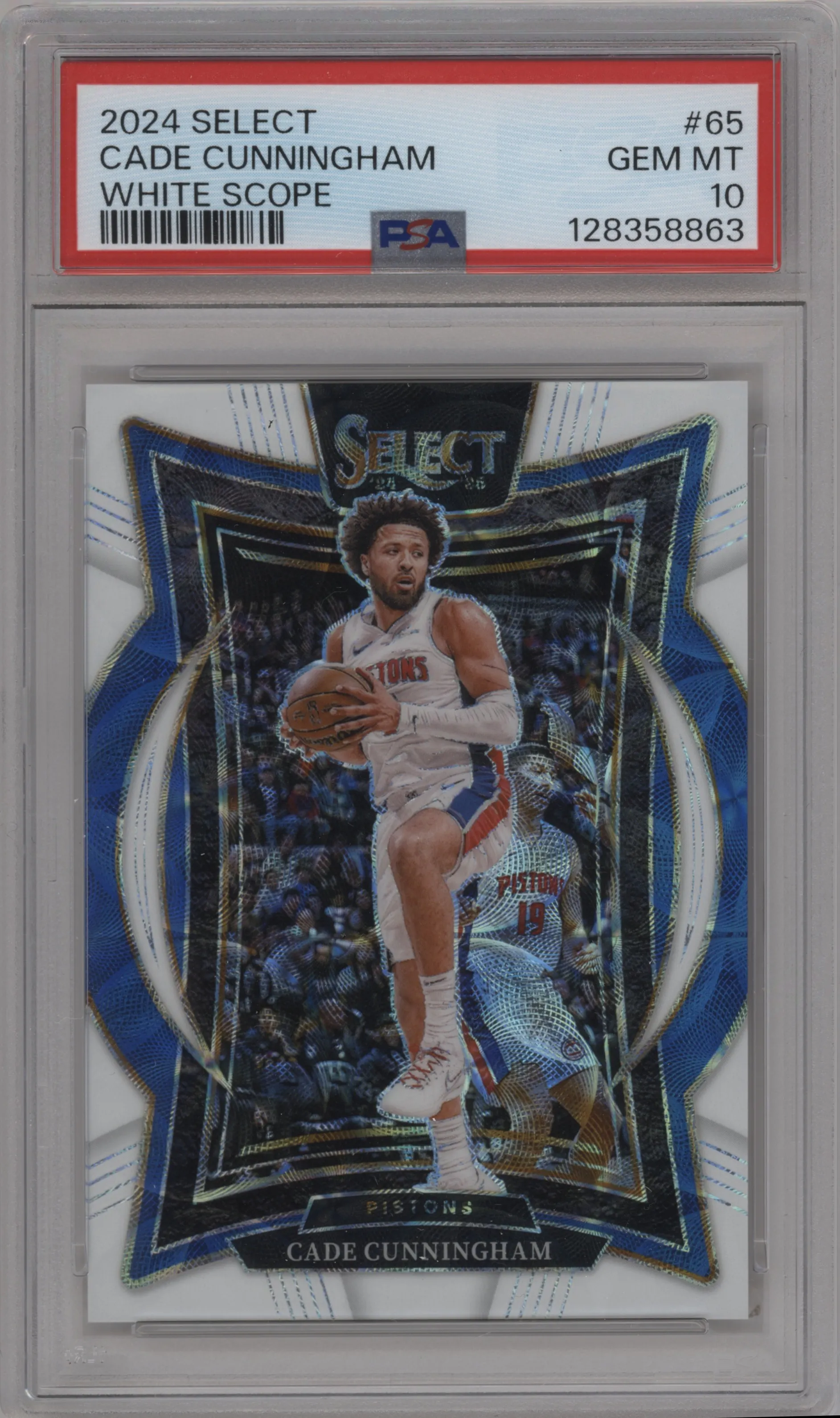 2024 Panini Select Cade Cunningham White Scope #65 PSA 10