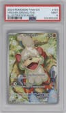 Hisuian Growlithe from the 2024 Pokemon SV set graded by PSA and given an overall grade of 9.