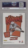 Jonathan Taylor from the 2022 Panini Absolute set graded by PSA and given an overall grade of 9.