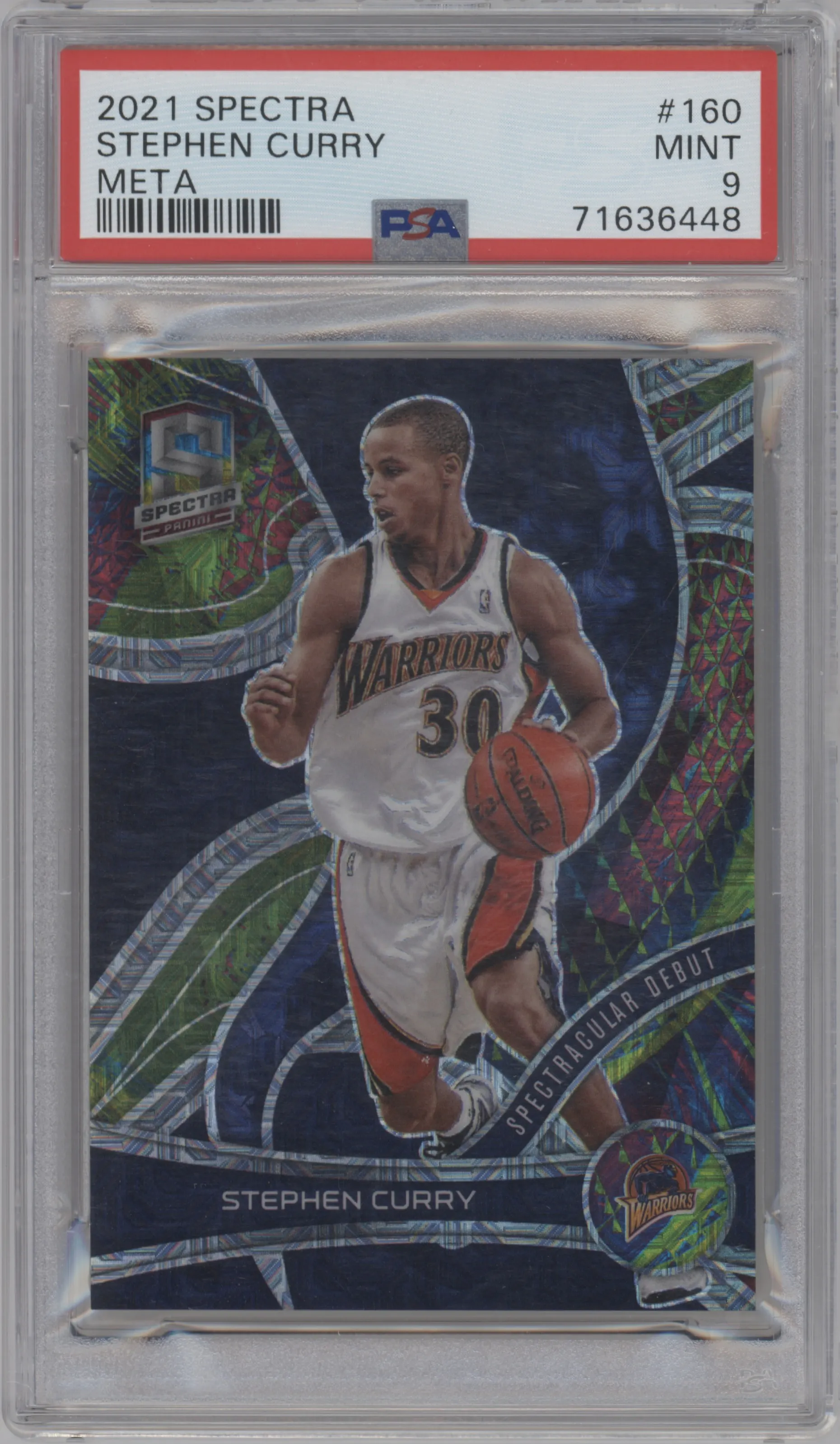 2021 Panini Spectra Stephen Curry Meta PSA 9