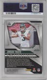 Jordan Travis from the 2024 Panini Prizm set graded by PSA and given an overall grade of 9.