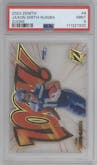 Jaxon Smith-Njigba from the 2023 Panini Zenith set graded by PSA and given an overall grade of 9.