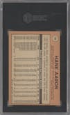 Hank Aaron from the 1969 Topps set graded by SGC and given an overall grade of 5.