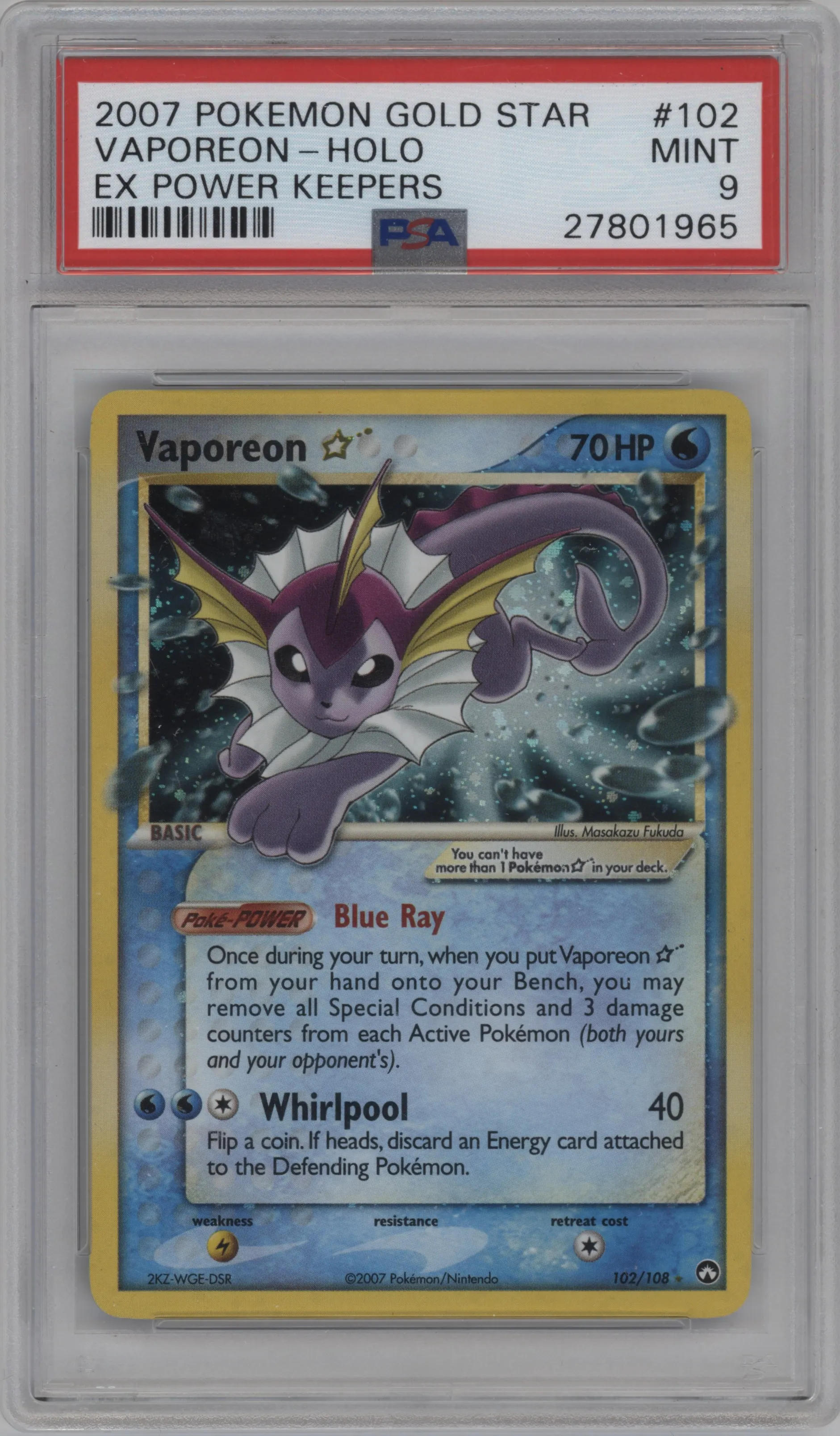 Vaporeon Gold Star