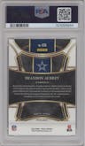 Brandon Aubrey from the 2023 Panini Select set featuring a Disco Red parallel graded by PSA and given an overall grade of 10.