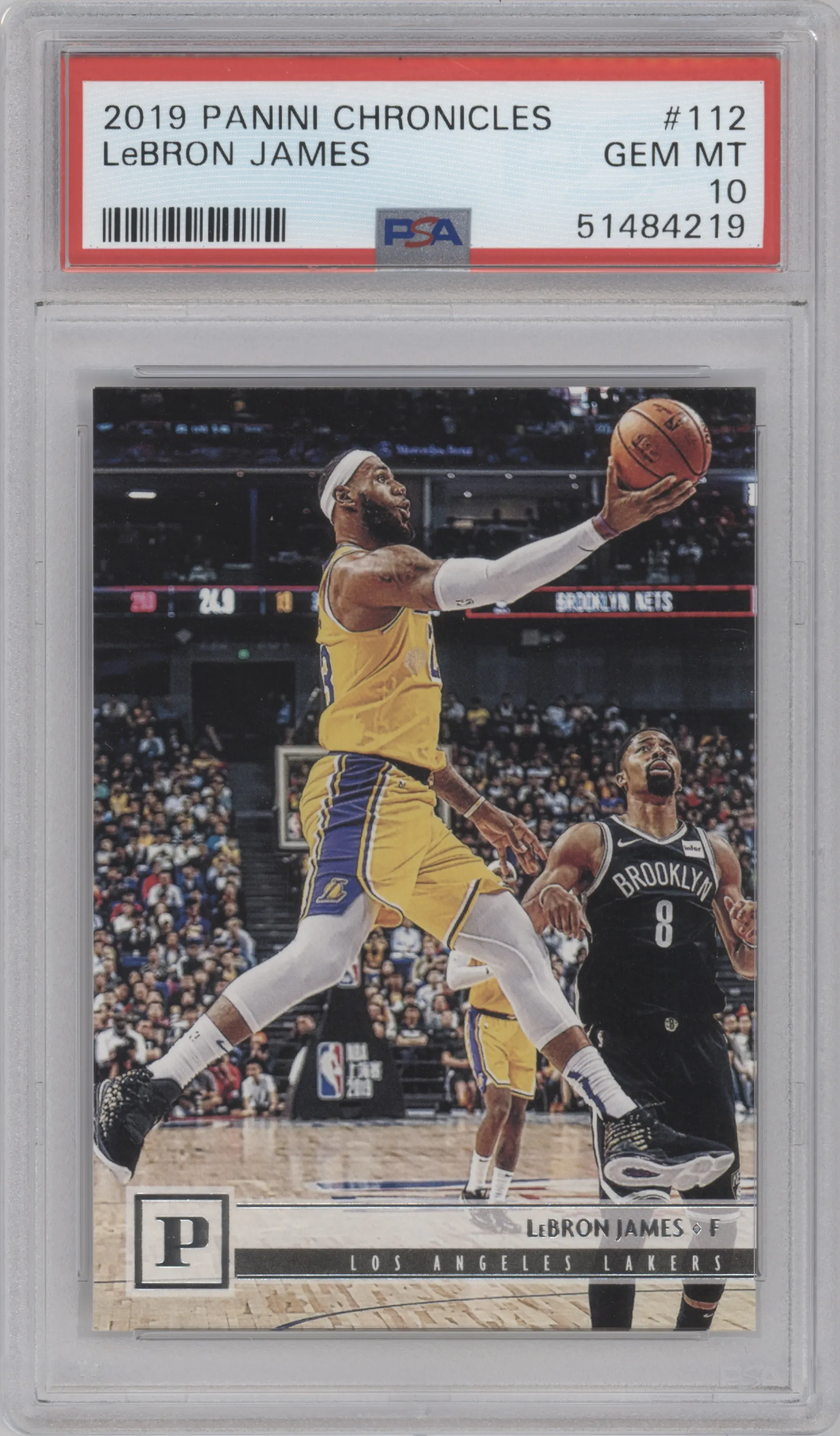 2019 Panini Chronicles Lebron James #112 PSA 10