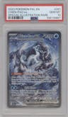 Chien-Pao ex from the 2023 Pokemon SV set graded by PSA and given an overall grade of 10.