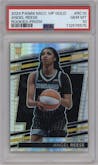 Angel Reese from the 2024 Panini The National VIP set featuring a Prizm parallel graded by PSA and given an overall grade of 10.
