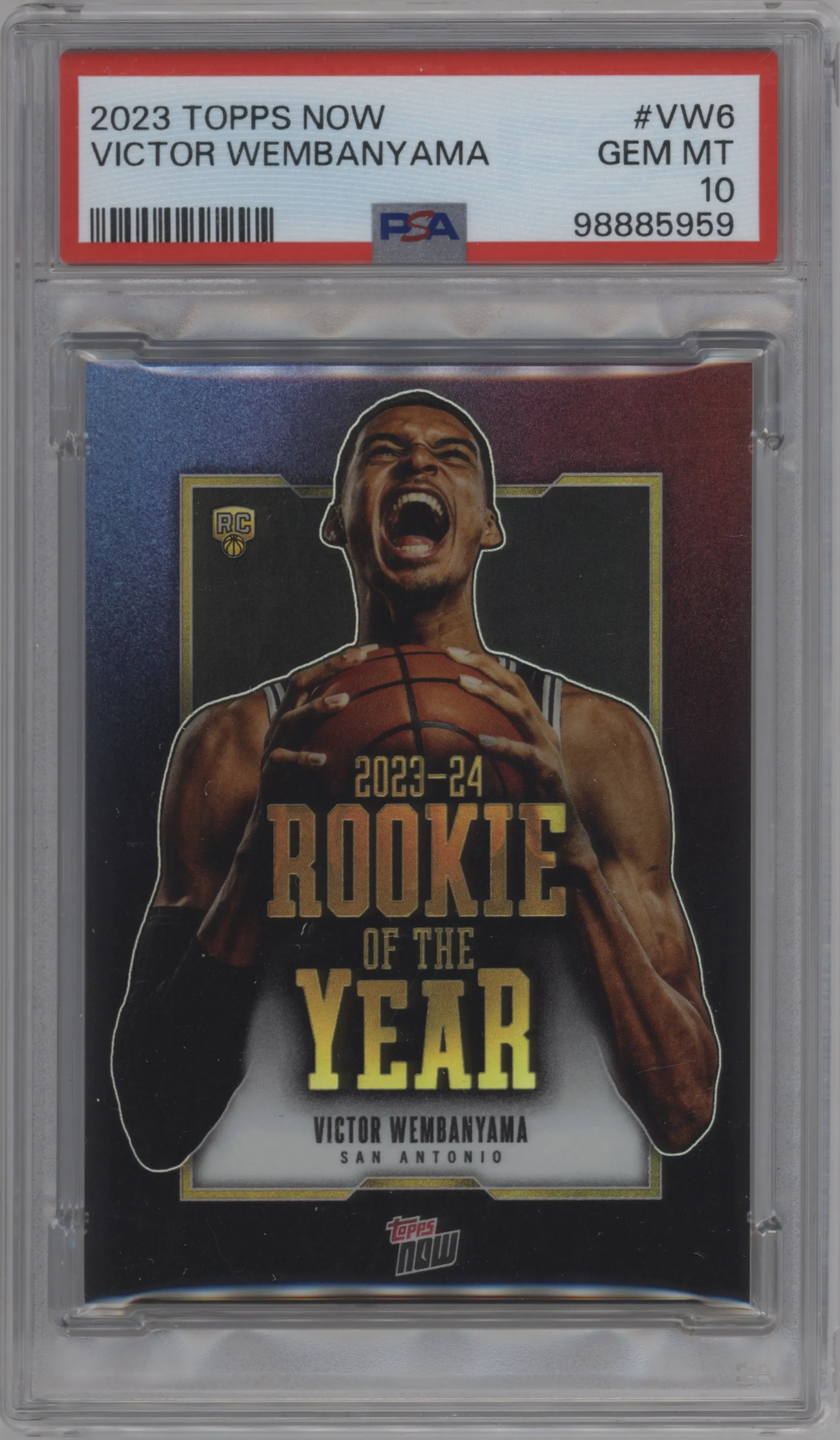 2023 Topps Now Victor Wembanyama #VW-6 PSA 10