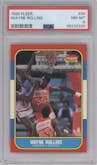 Wayne Rollins from the 1986-87 Fleer set graded by PSA and given an overall grade of 8.