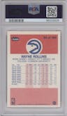 Wayne Rollins from the 1986-87 Fleer set graded by PSA and given an overall grade of 8.