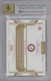 Bryce Young from the 2023 Panini Chronicles Draft Picks set featuring a Ruby parallel graded by Beckett and given an overall grade of 9.