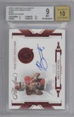 Bryce Young from the 2023 Panini Chronicles Draft Picks set featuring a Ruby parallel graded by Beckett and given an overall grade of 9.