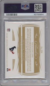Nico Collins from the 2021 Panini Flawless set graded by PSA and given an overall grade of 9.