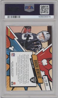 Brock Bowers from the 2024 Panini Absolute set graded by PSA and given an overall grade of 9.