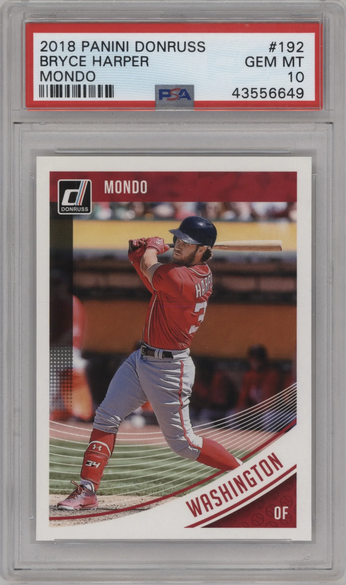 2018 Panini Donruss Bryce Harper PSA 10