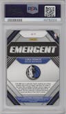 Luka Doncic from the 2018-19 Panini Prizm set graded by PSA and given an overall grade of 10.